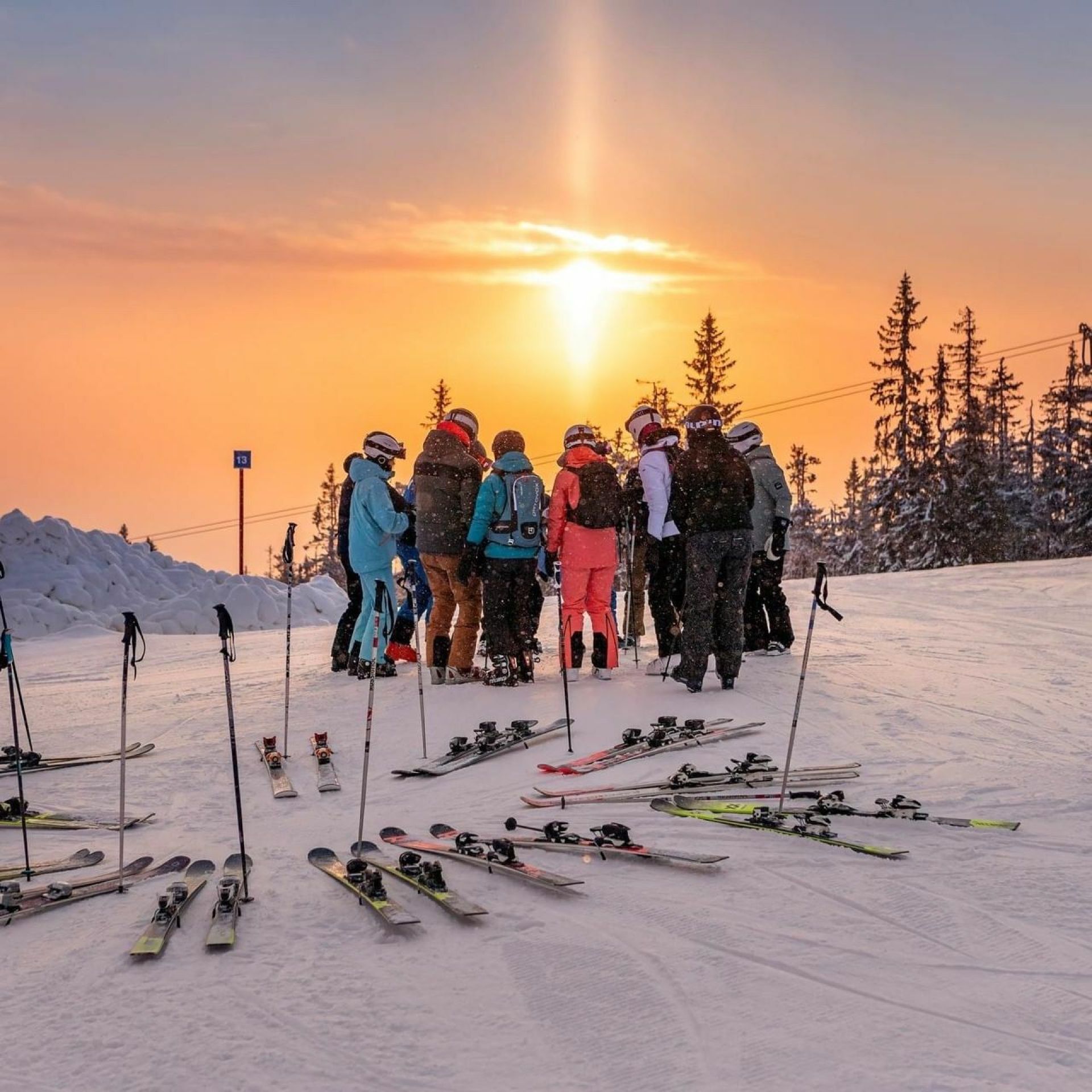 Wintersport in Zweden 